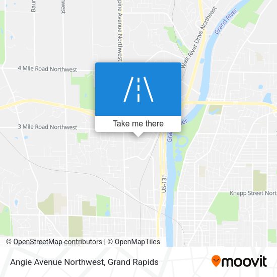 Angie Avenue Northwest map