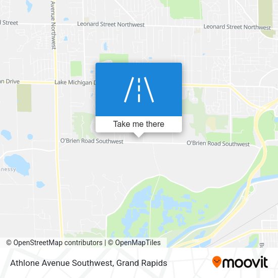 Athlone Avenue Southwest map