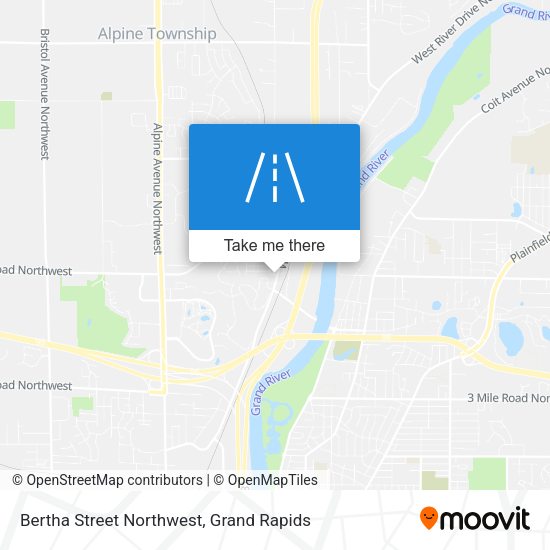 Bertha Street Northwest map
