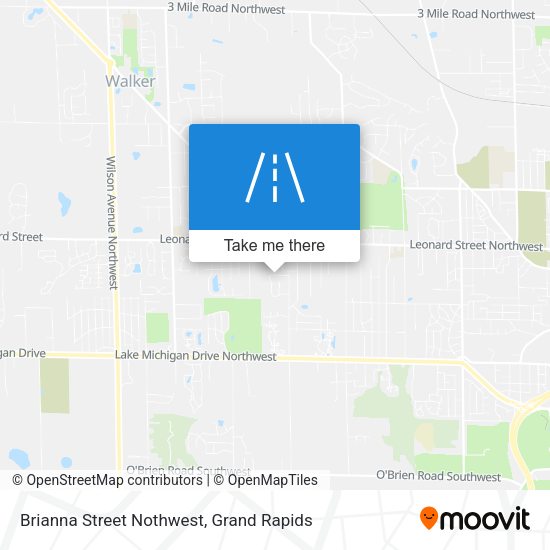 Brianna Street Nothwest map