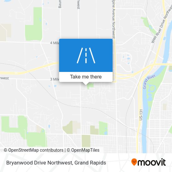 Mapa de Bryanwood Drive Northwest