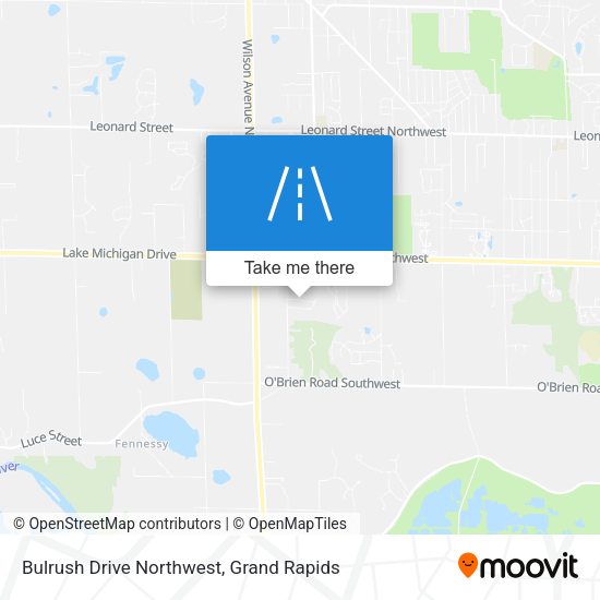 Bulrush Drive Northwest map