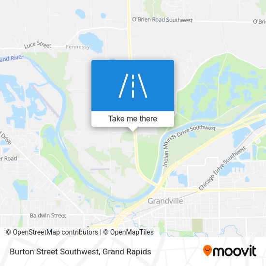 Burton Street Southwest map