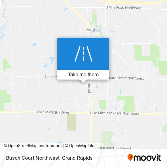 Busch Court Northwest map