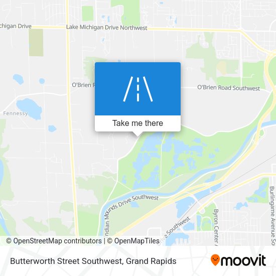 Mapa de Butterworth Street Southwest