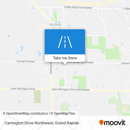 Carrington Drive Northwest map