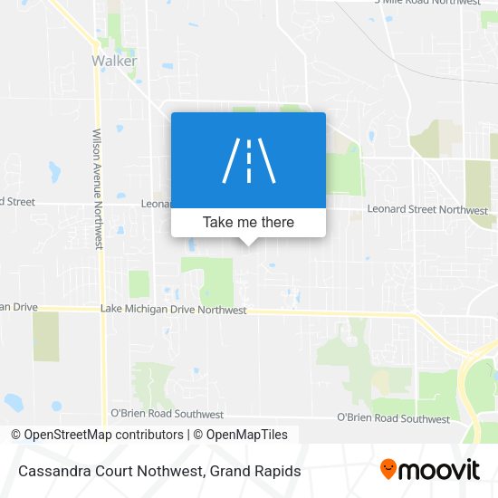 Cassandra Court Nothwest map