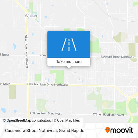 Cassandra Street Nothwest map