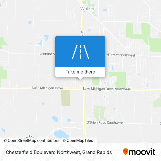 Chesterfield Boulevard Northwest map