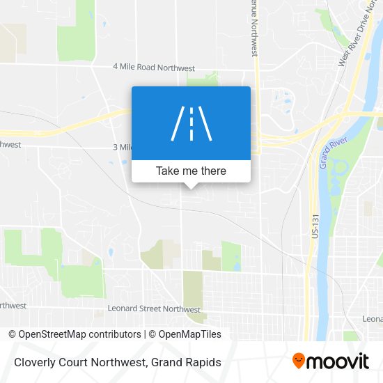 Cloverly Court Northwest map