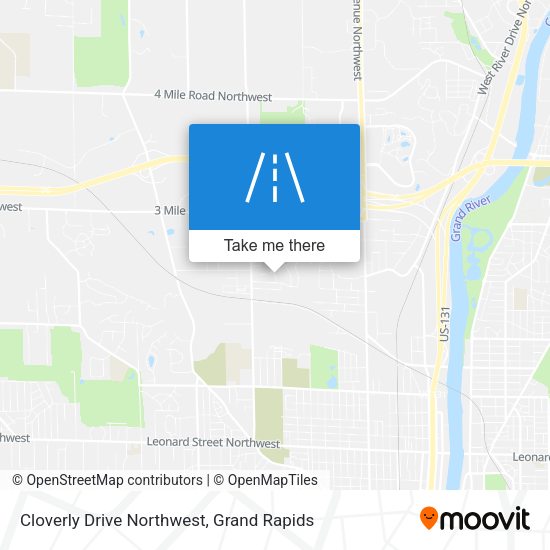 Mapa de Cloverly Drive Northwest