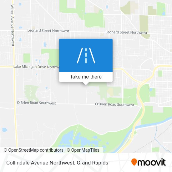 Collindale Avenue Northwest map