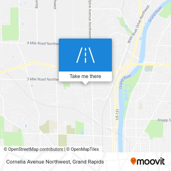 Cornelia Avenue Northwest map