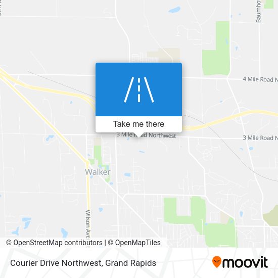 Courier Drive Northwest map
