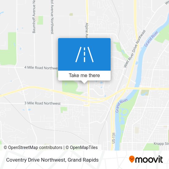 Mapa de Coventry Drive Northwest