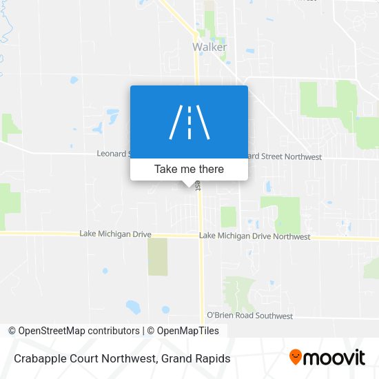 Crabapple Court Northwest map