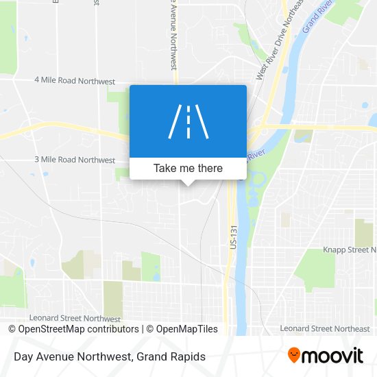 Day Avenue Northwest map