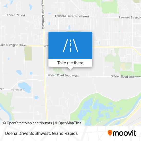 Mapa de Deena Drive Southwest