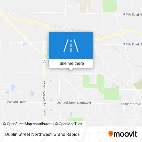 Mapa de Dublin Street Northwest