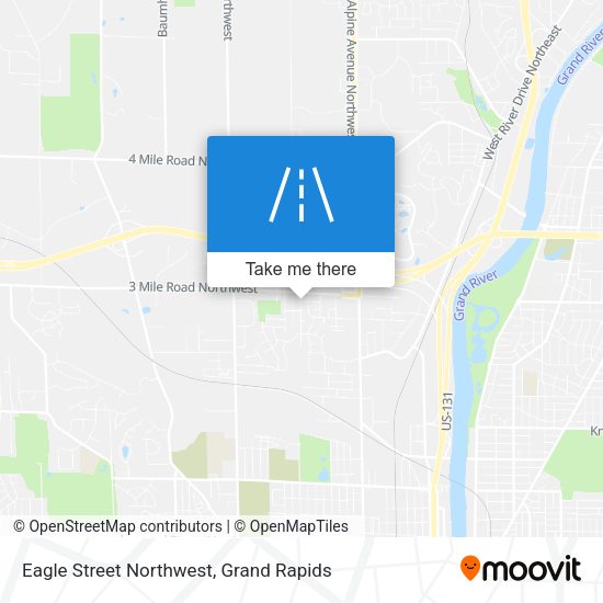 Eagle Street Northwest map