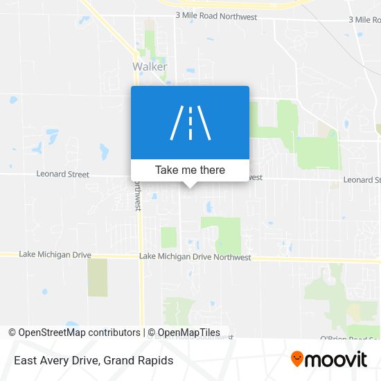 East Avery Drive map