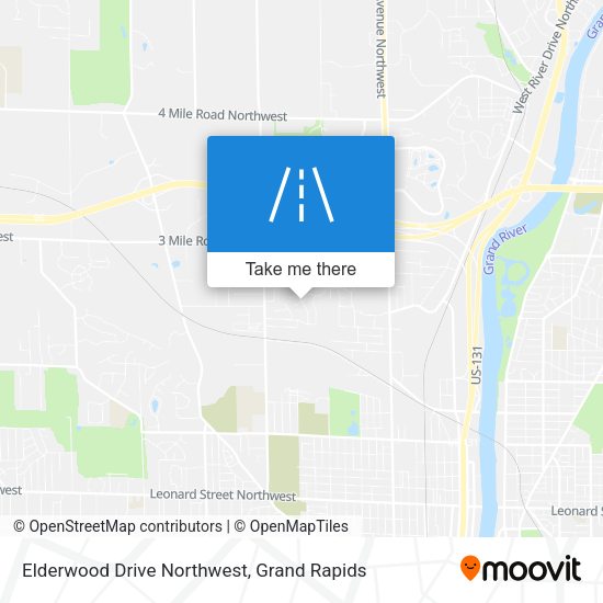 Elderwood Drive Northwest map