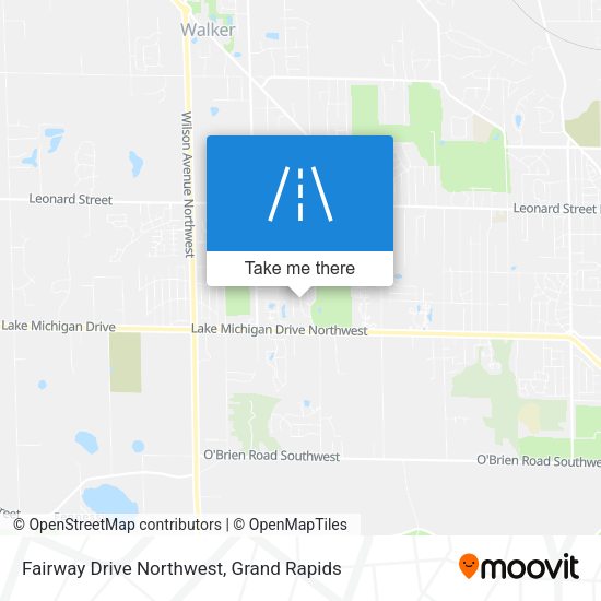 Fairway Drive Northwest map