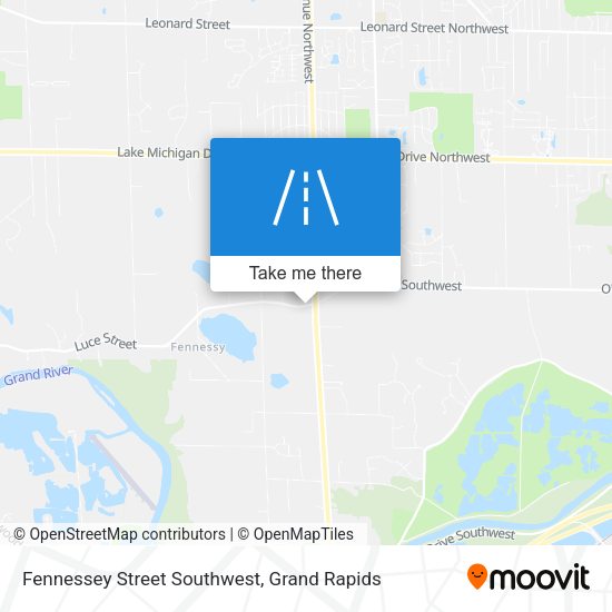 Mapa de Fennessey Street Southwest