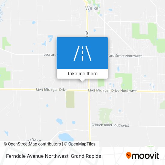 Ferndale Avenue Northwest map