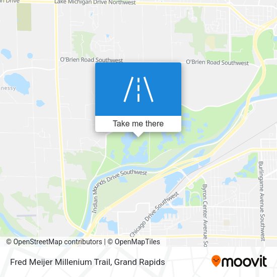 Mapa de Fred Meijer Millenium Trail