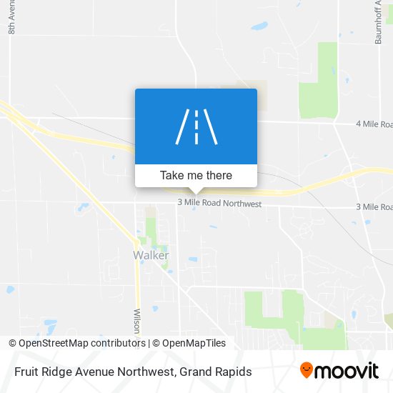 Mapa de Fruit Ridge Avenue Northwest