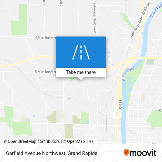Garfield Avenue Northwest map
