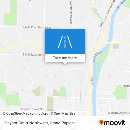 Gaynor Court Northwest map