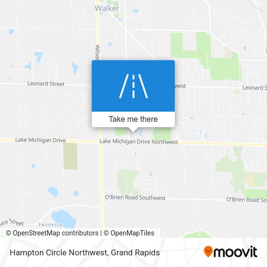 Hampton Circle Northwest map