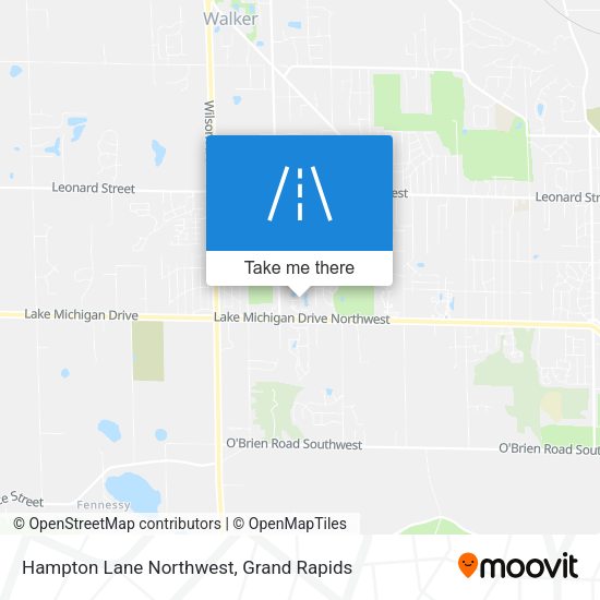 Hampton Lane Northwest map