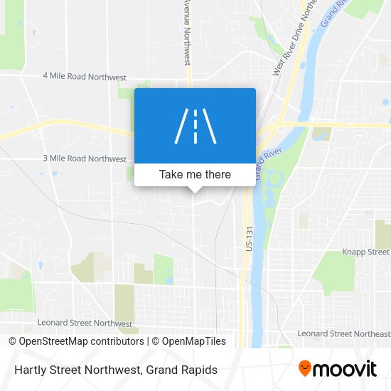 Hartly Street Northwest map