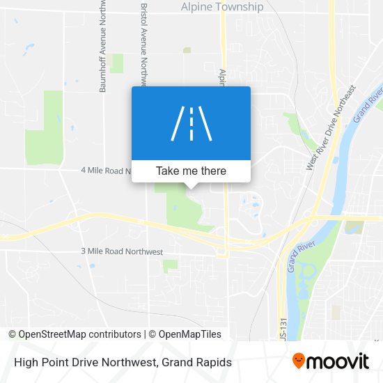 High Point Drive Northwest map