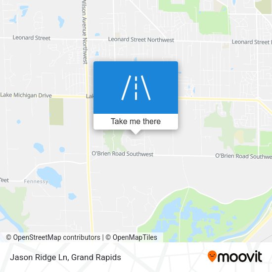 Jason Ridge Ln map