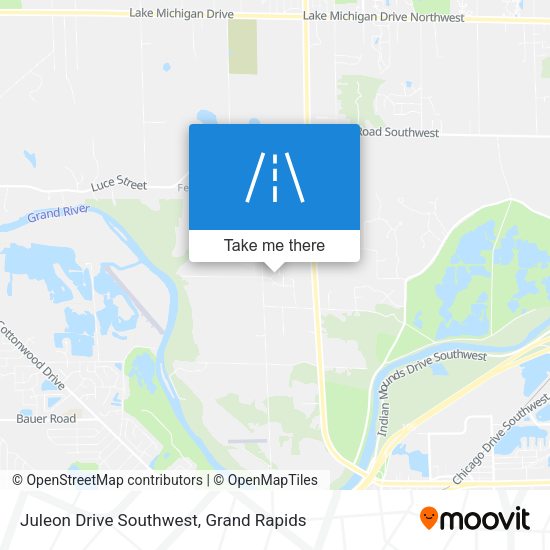 Juleon Drive Southwest map