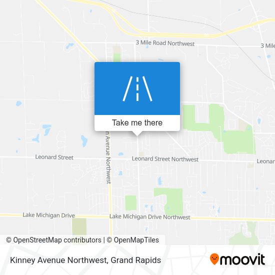 Kinney Avenue Northwest map