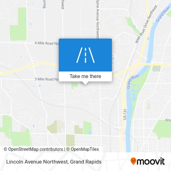 Lincoln Avenue Northwest map