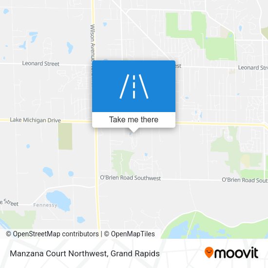 Mapa de Manzana Court Northwest