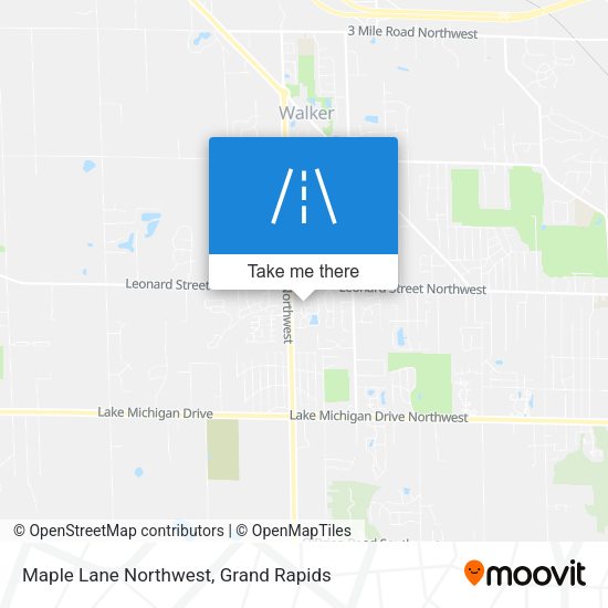 Maple Lane Northwest map