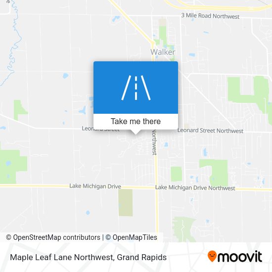 Mapa de Maple Leaf Lane Northwest