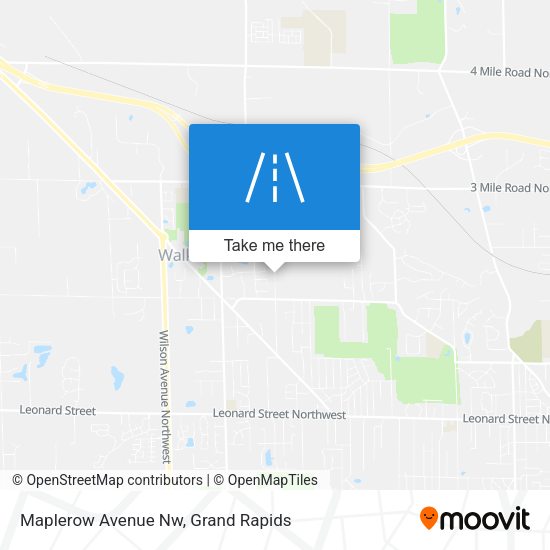 Maplerow Avenue Nw map