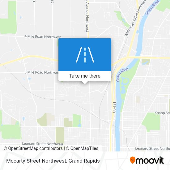Mccarty Street Northwest map
