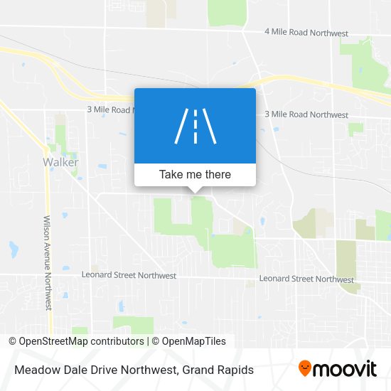 Meadow Dale Drive Northwest map