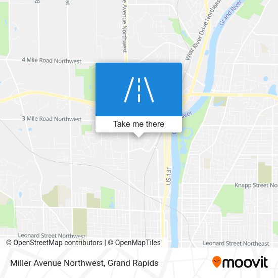 Miller Avenue Northwest map