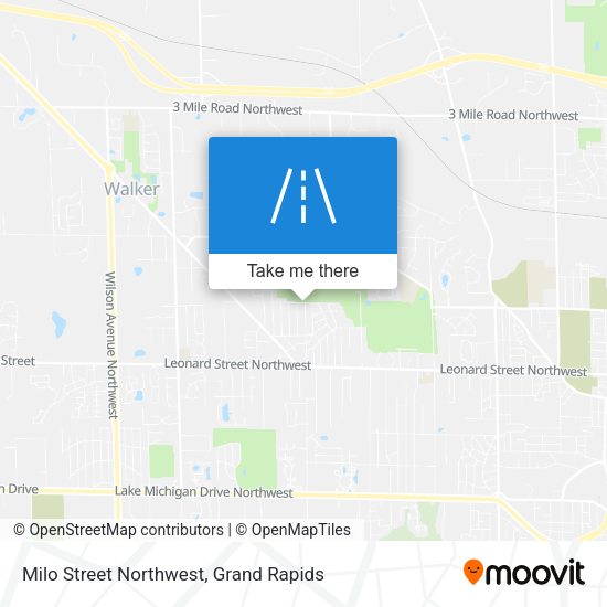 Mapa de Milo Street Northwest