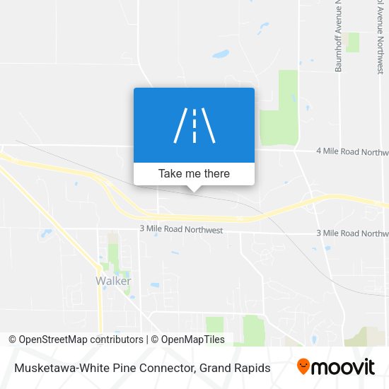 Mapa de Musketawa-White Pine Connector